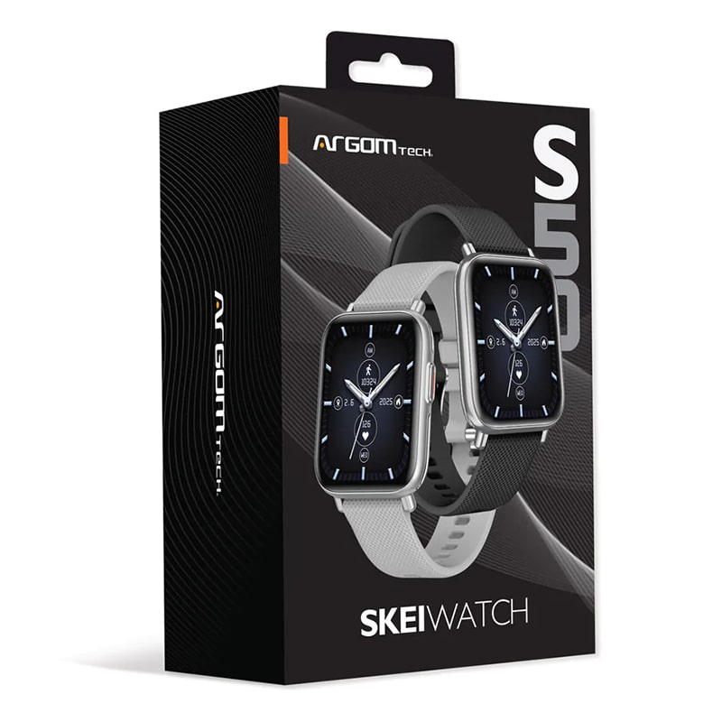SmartWatch Argom SKEIWATCH S50 Gris Doble Cinta