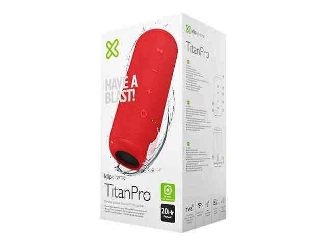 Bocina Bluetooth Klip Xtreme TitanPro TWS 16W Roja