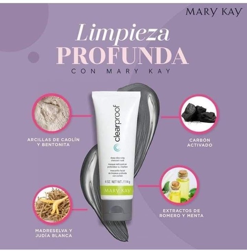 Mascarilla facial de limpieza profunda con carbón Clear Proof